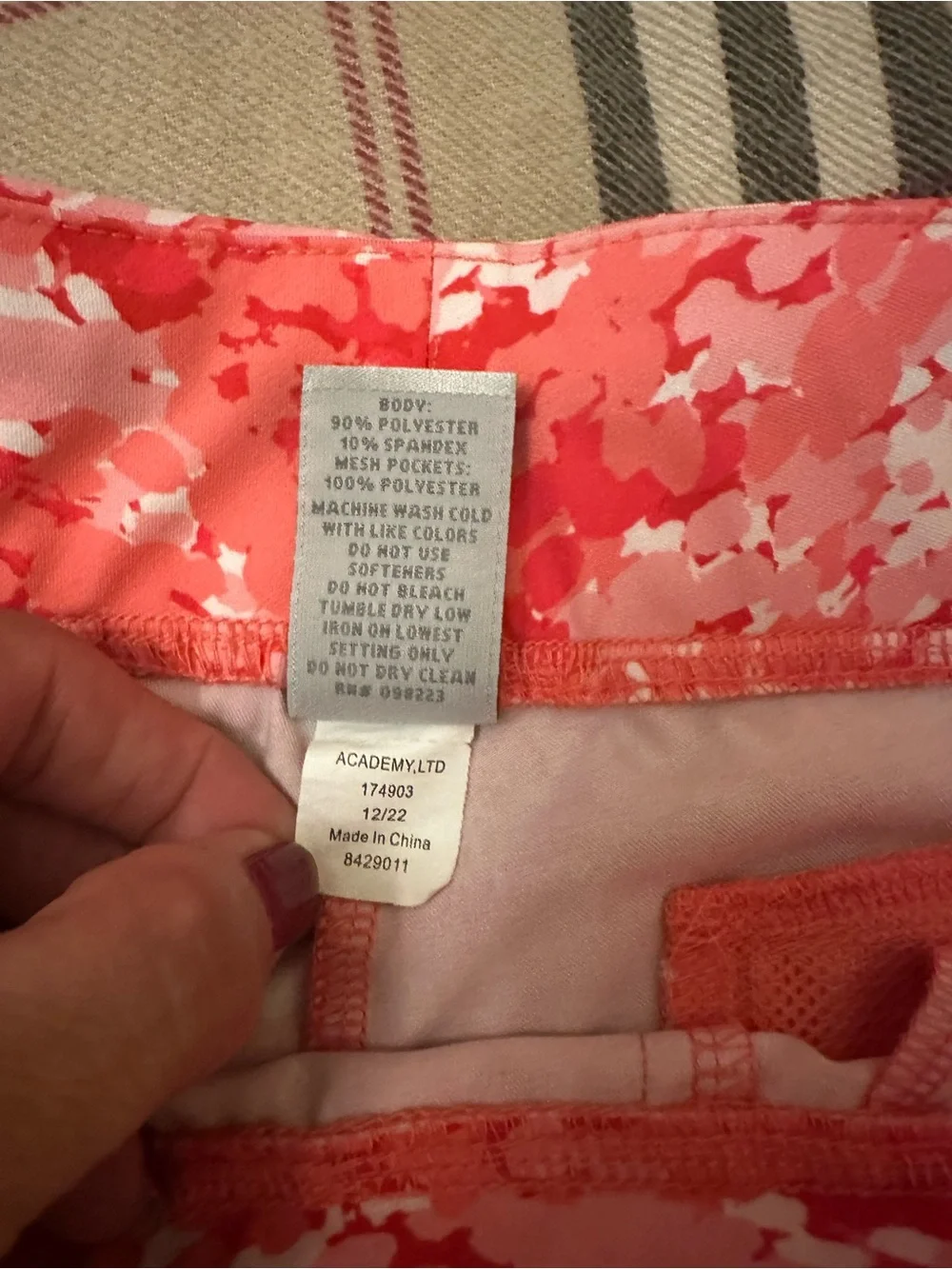 bcg Pink Coral Floral Athletic Shorts